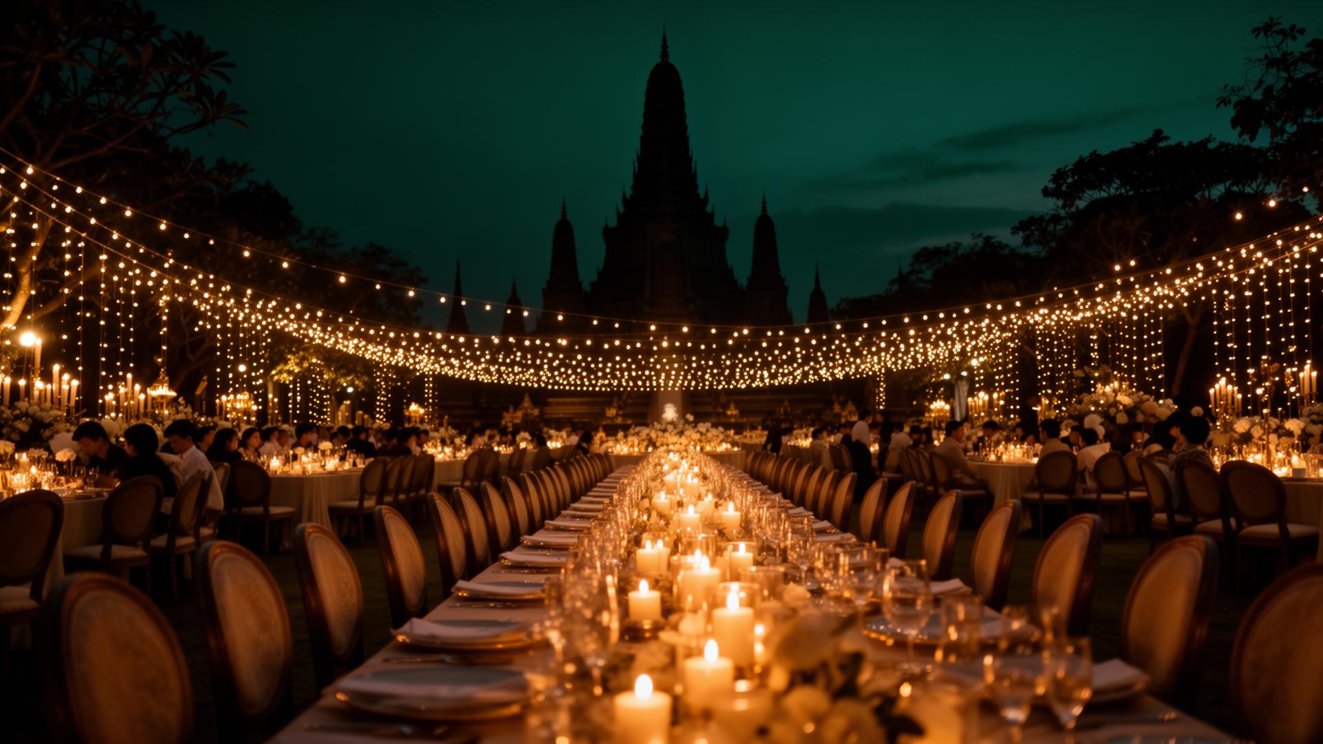 Luxury event setup in Thailand